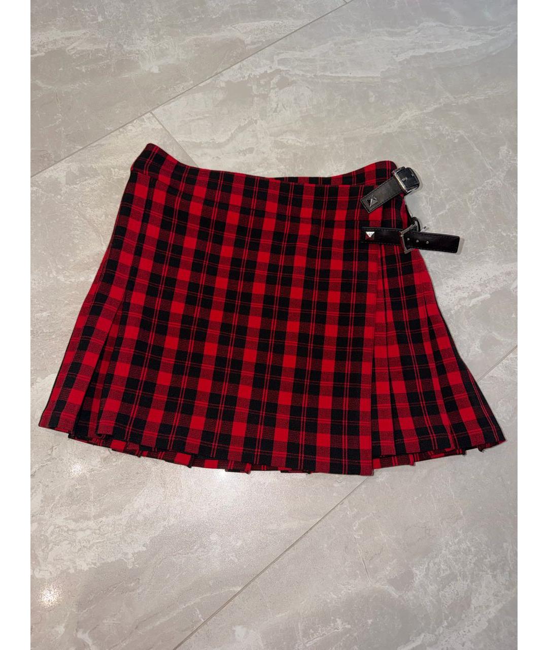 MICHAEL MICHAEL KORS Красная вискозная юбка мини, фото 6