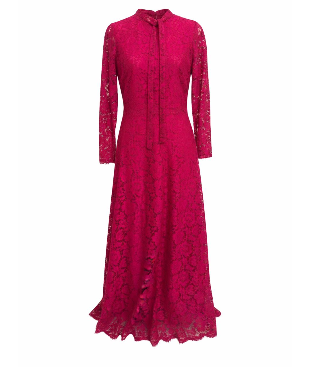 VALENTINO Фуксия кружевное вечернее платье, фото 1