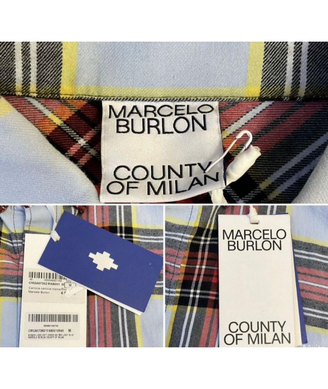 MARCELO BURLON Мульти хлопковая кэжуал рубашка, фото 3