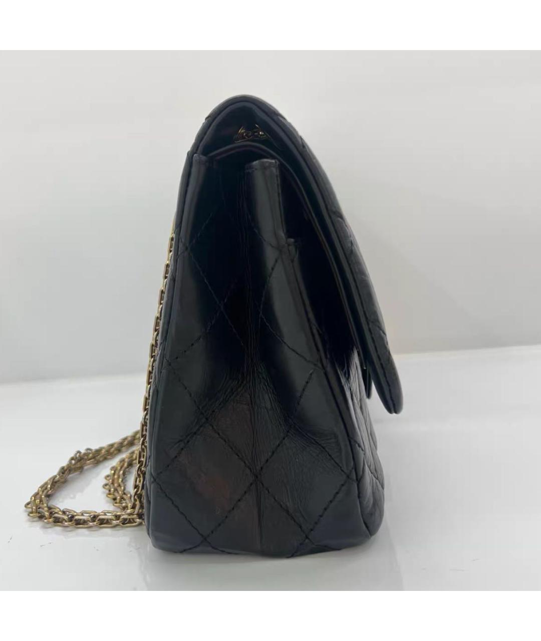 CHANEL Черная кожаная сумка через плечо, фото 4