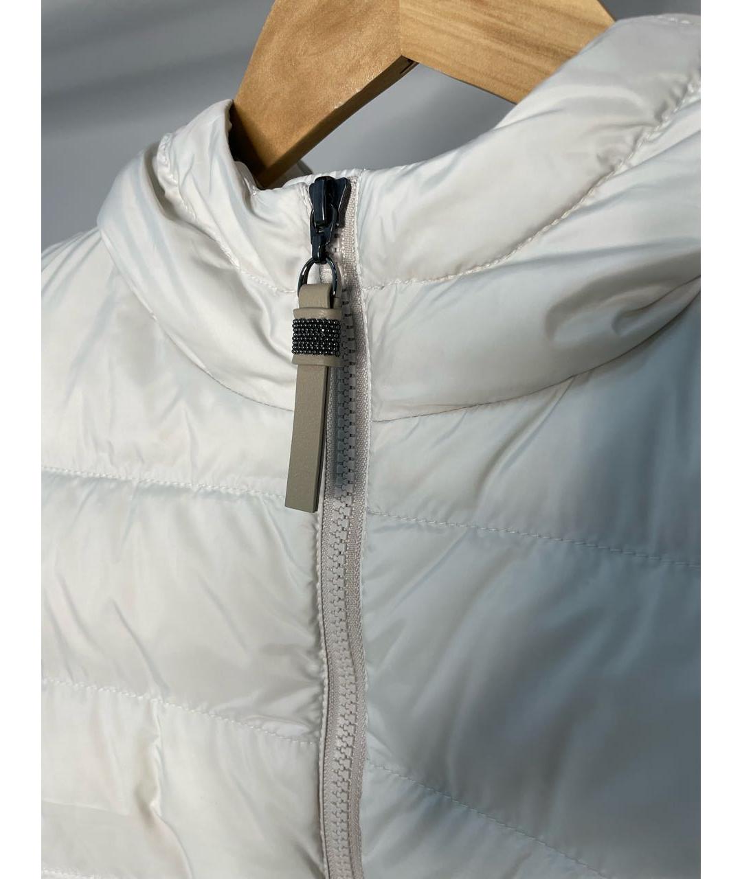 BRUNELLO CUCINELLI Бежевая полиэстеровая куртка, фото 5
