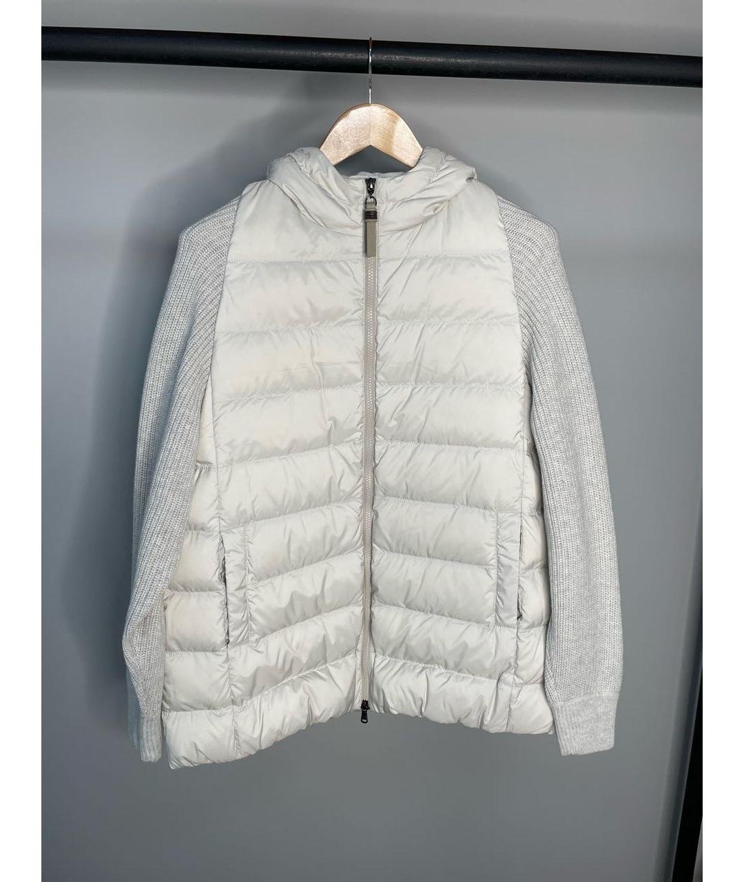 BRUNELLO CUCINELLI Бежевая полиэстеровая куртка, фото 9