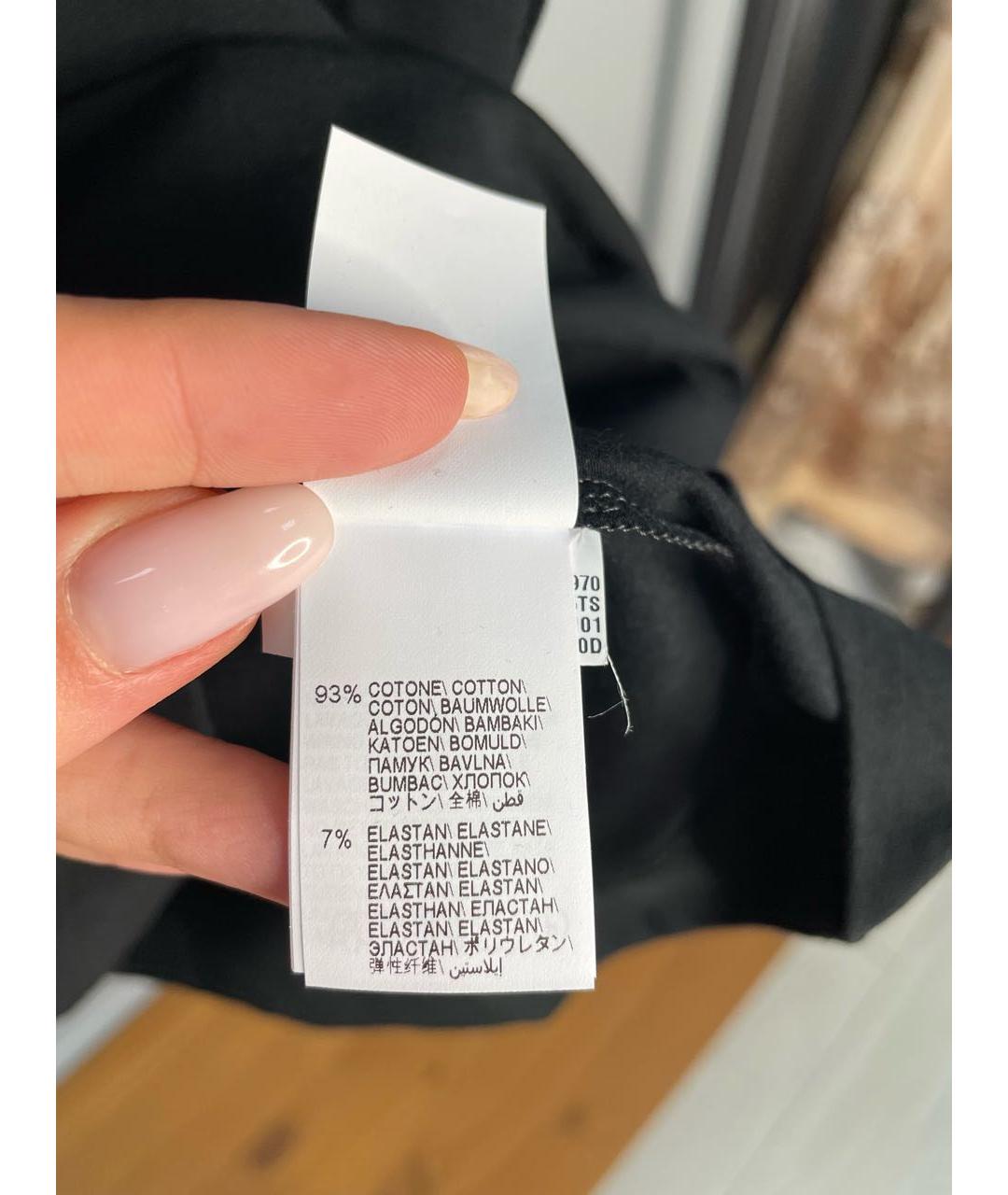 BRUNELLO CUCINELLI Черная хлопковая футболка, фото 6