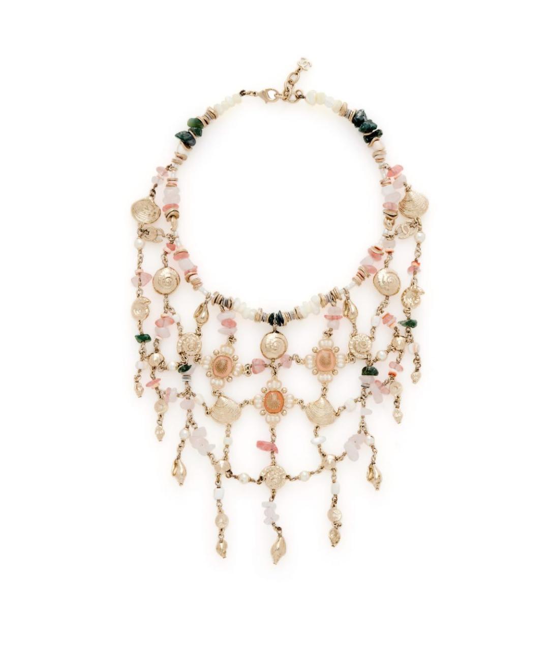 CHANEL Золотое металлическое колье, фото 1