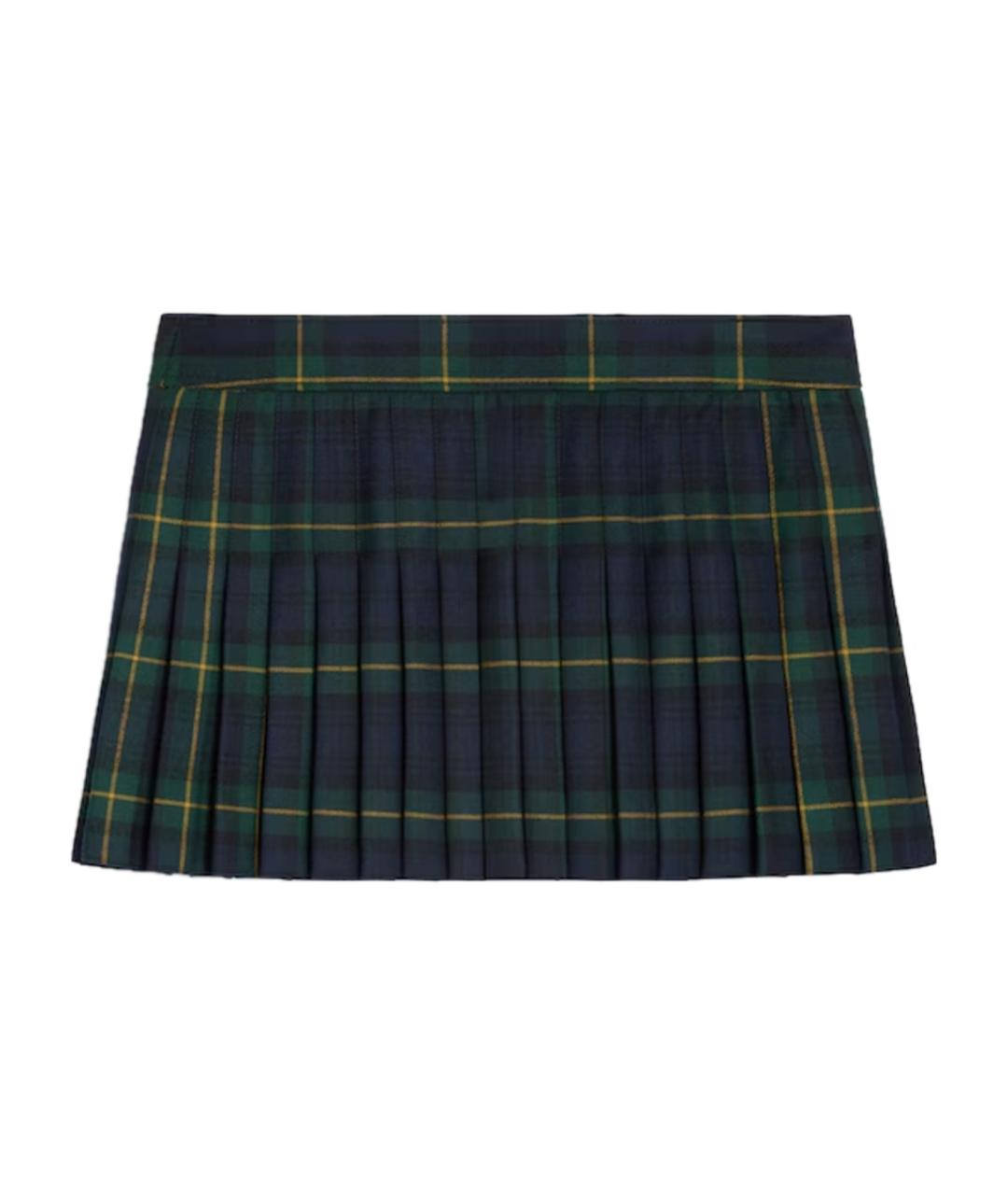 CELINE Мульти шерстяная юбка мини, фото 2