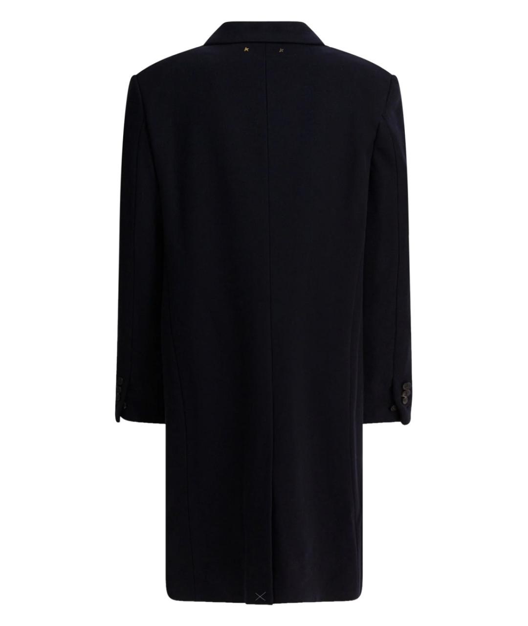 GOLDEN GOOSE DELUXE BRAND Темно-синий шерстяной тренч / плащ, фото 2