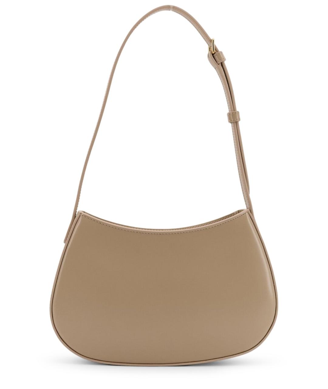 CELINE Бежевая кожаная сумка через плечо, фото 2