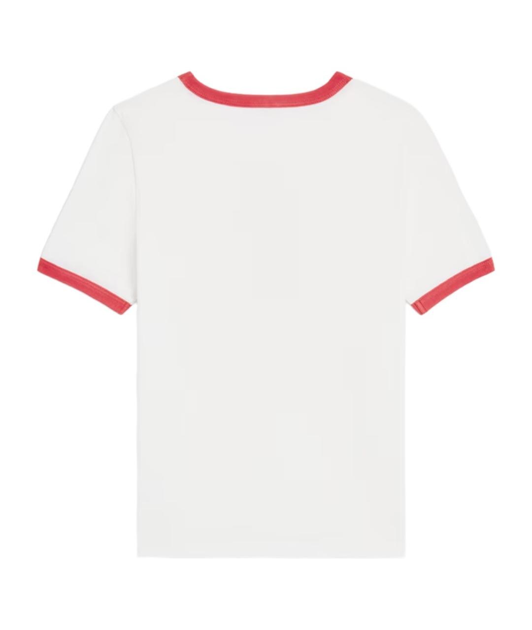 CELINE Белая хлопковая футболка, фото 2