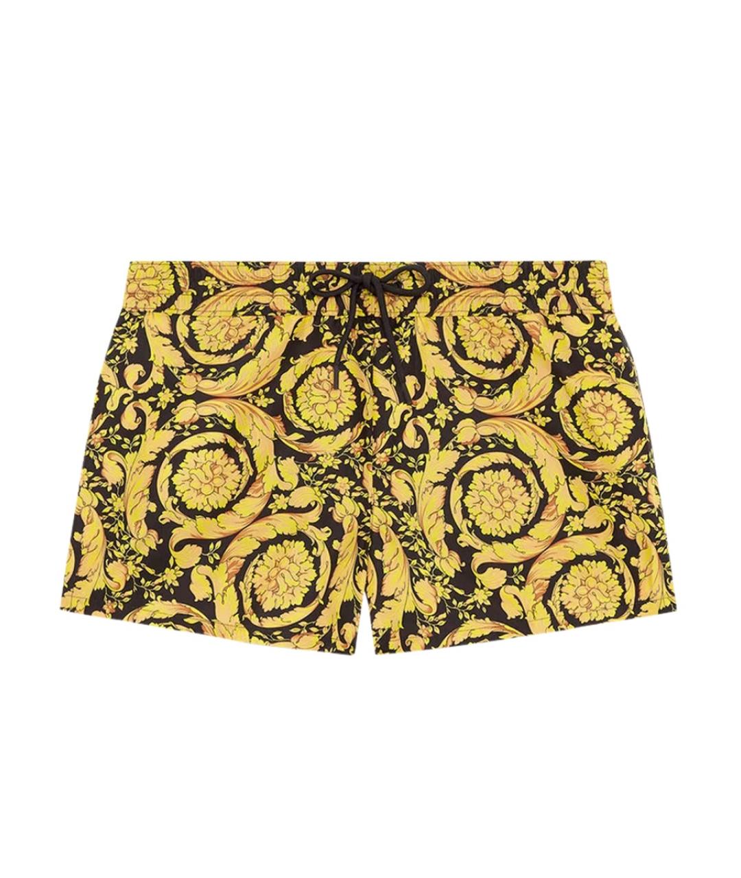 VERSACE Мульти полиэстеровые шорты, фото 2
