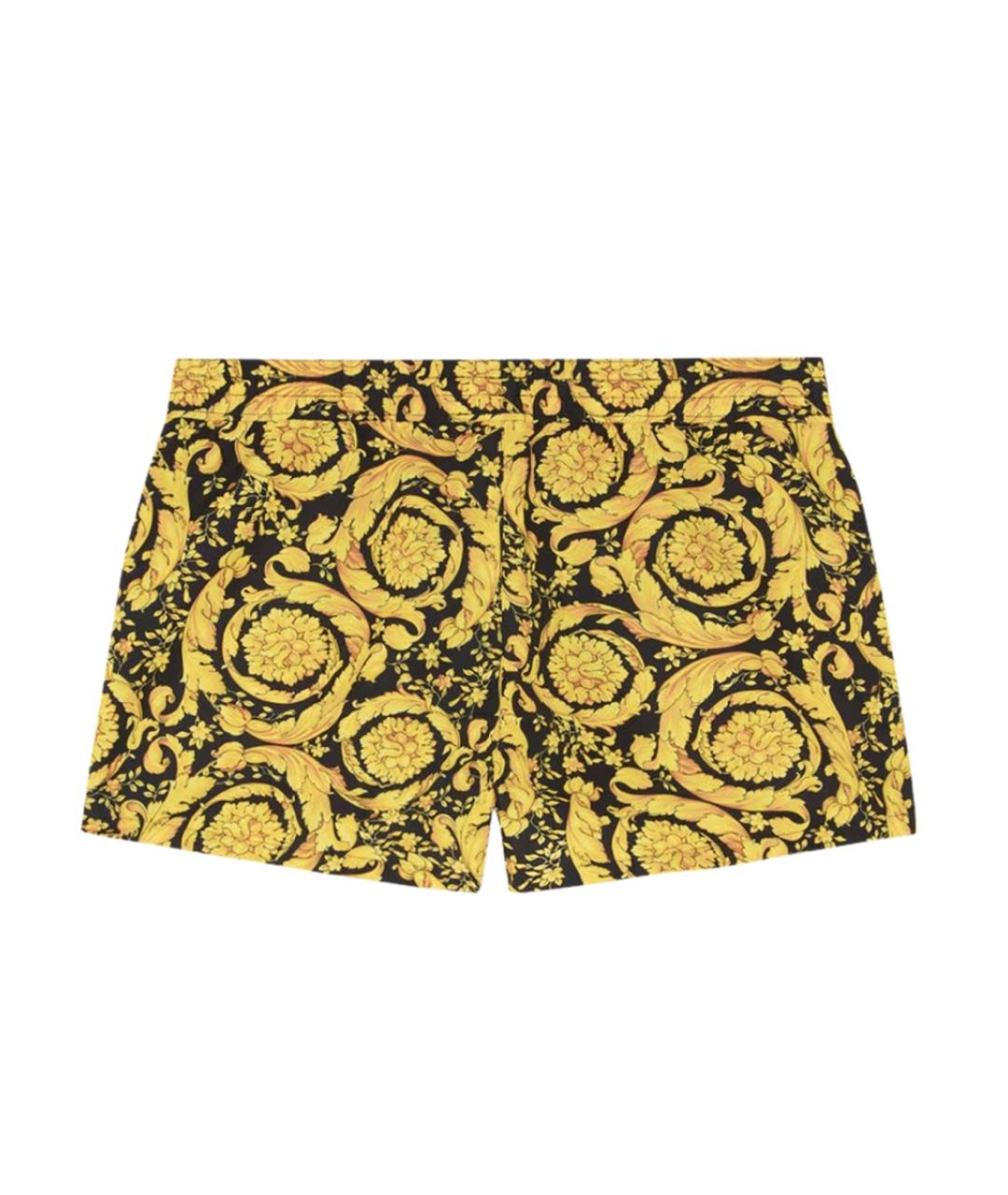 VERSACE Мульти полиэстеровые шорты, фото 4