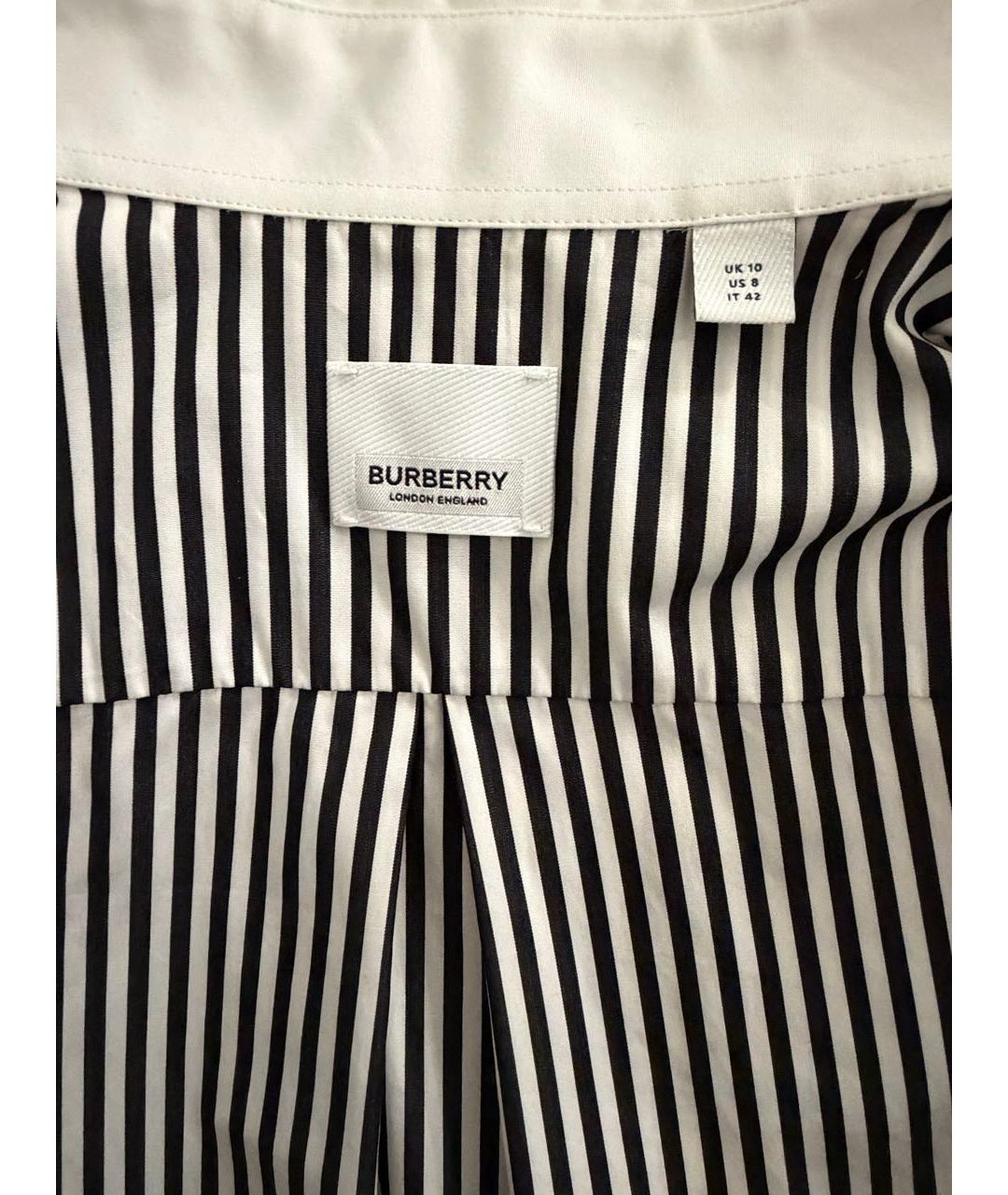 BURBERRY Белая хлопковая рубашка, фото 4