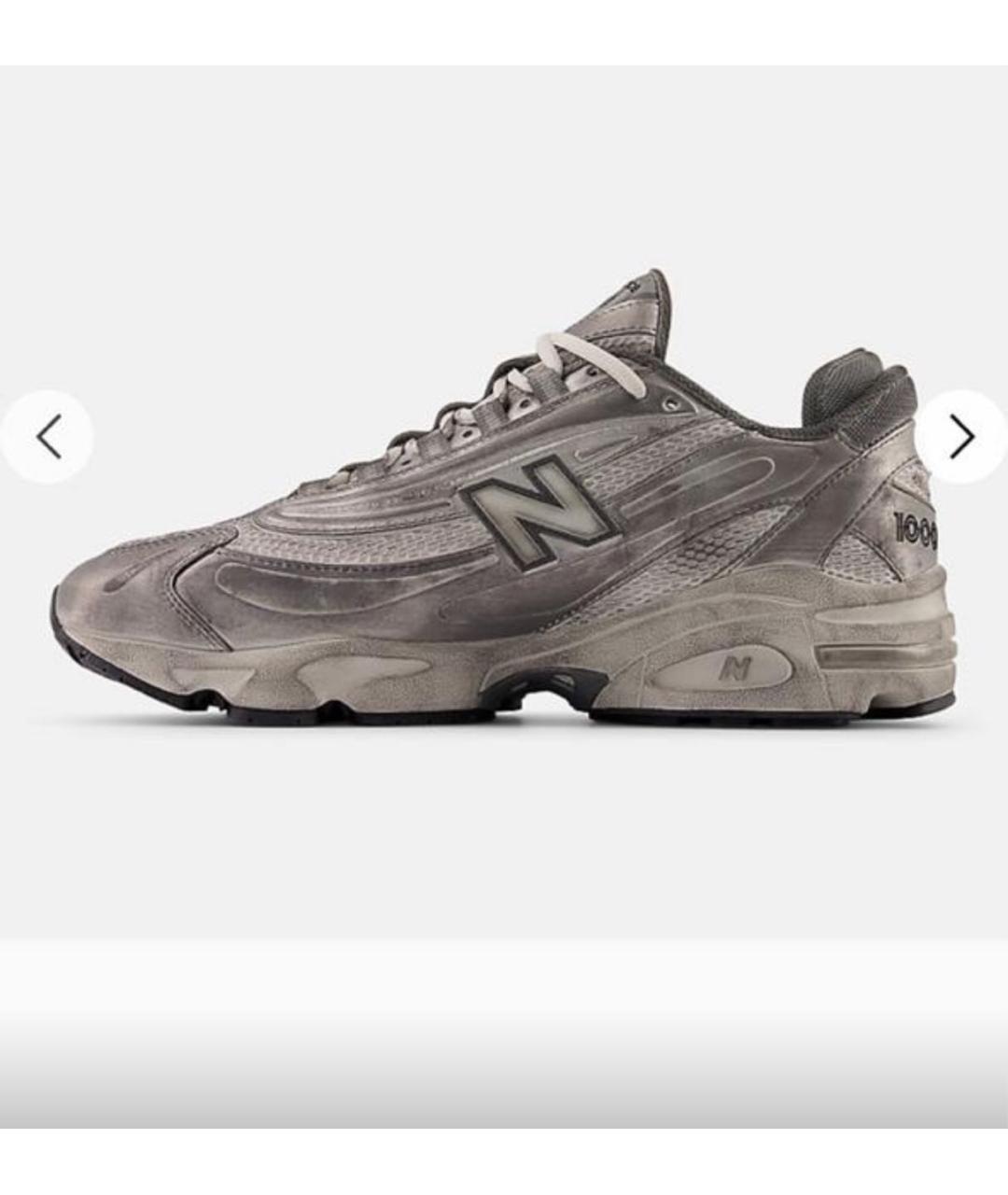 NEW BALANCE Серые текстильные низкие кроссовки / кеды, фото 9