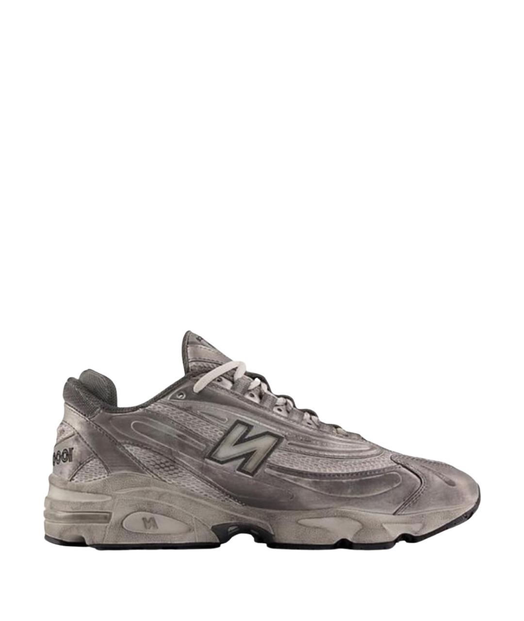 NEW BALANCE Серые текстильные низкие кроссовки / кеды, фото 1
