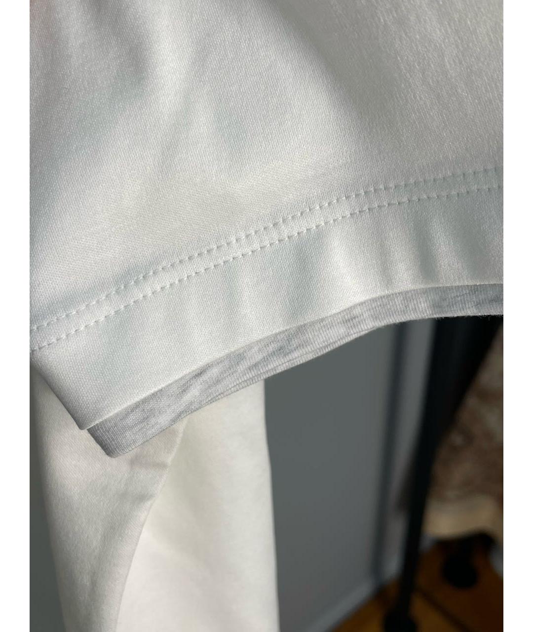 BRUNELLO CUCINELLI Белая хлопковая футболка, фото 4