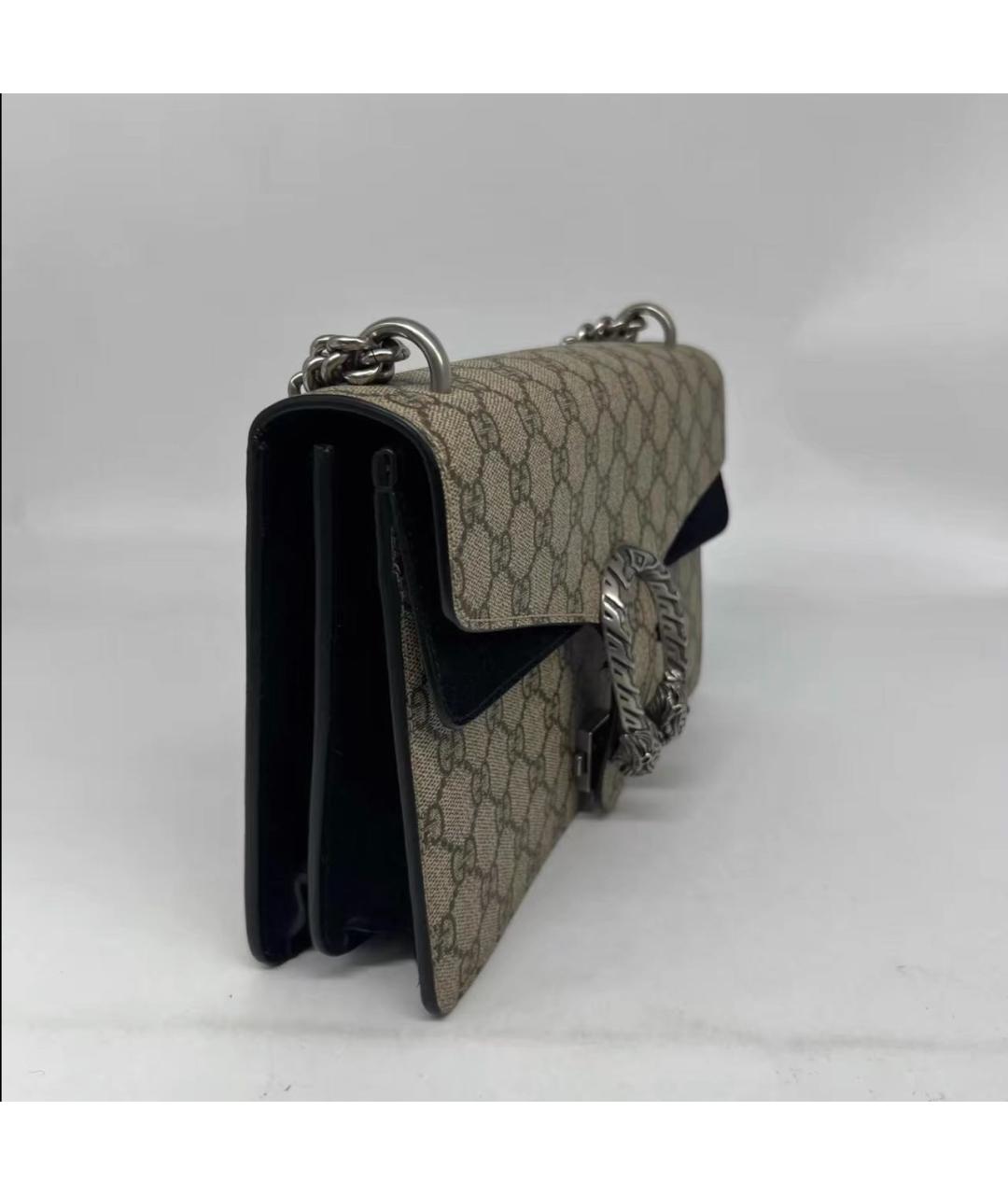 GUCCI Черная замшевая сумка через плечо, фото 3