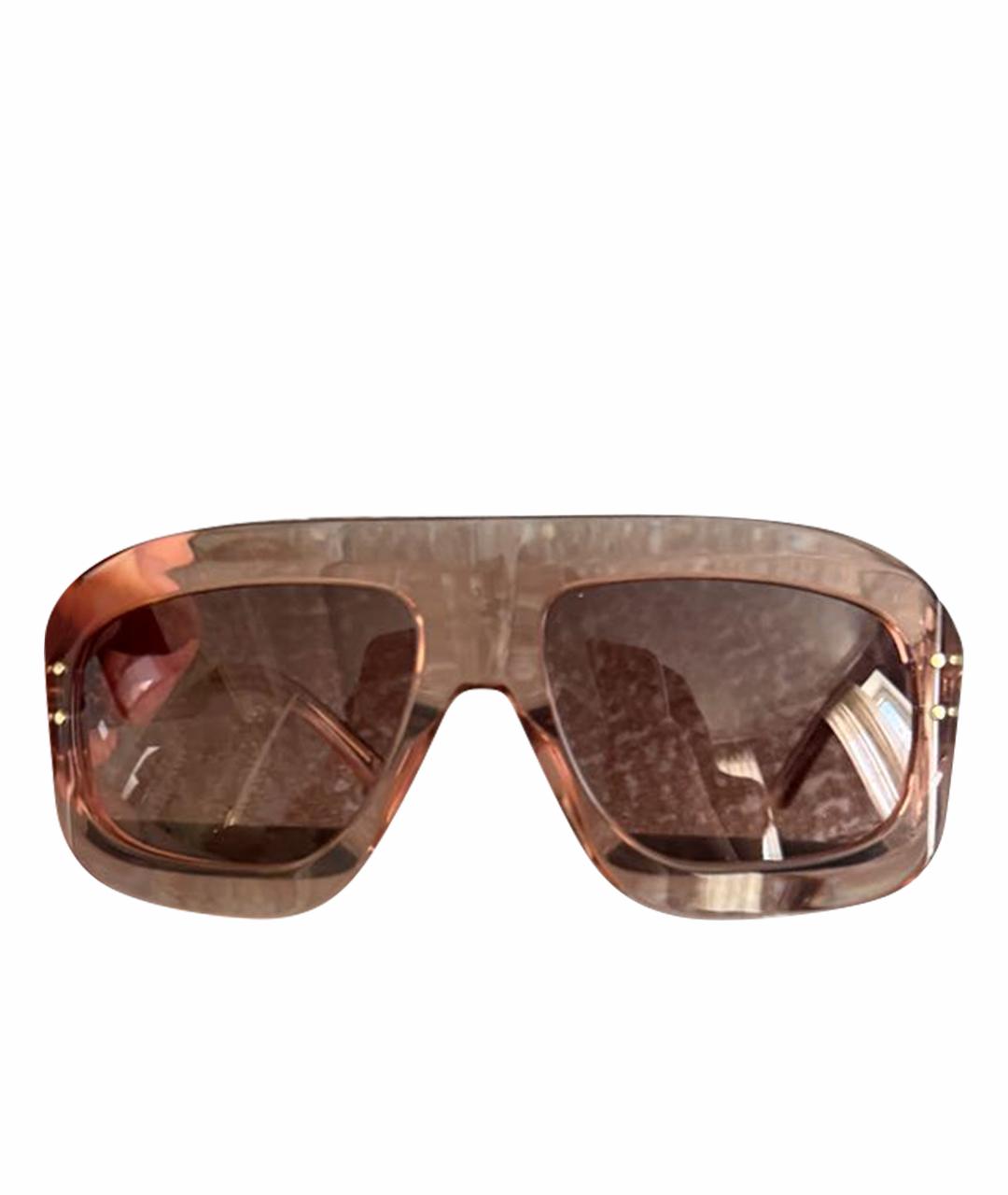 CHRISTIAN DIOR Розовые пластиковые солнцезащитные очки, фото 1