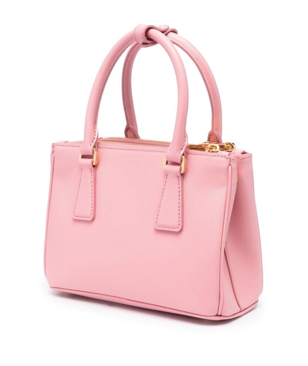 PRADA Розовая кожаная сумка тоут, фото 2