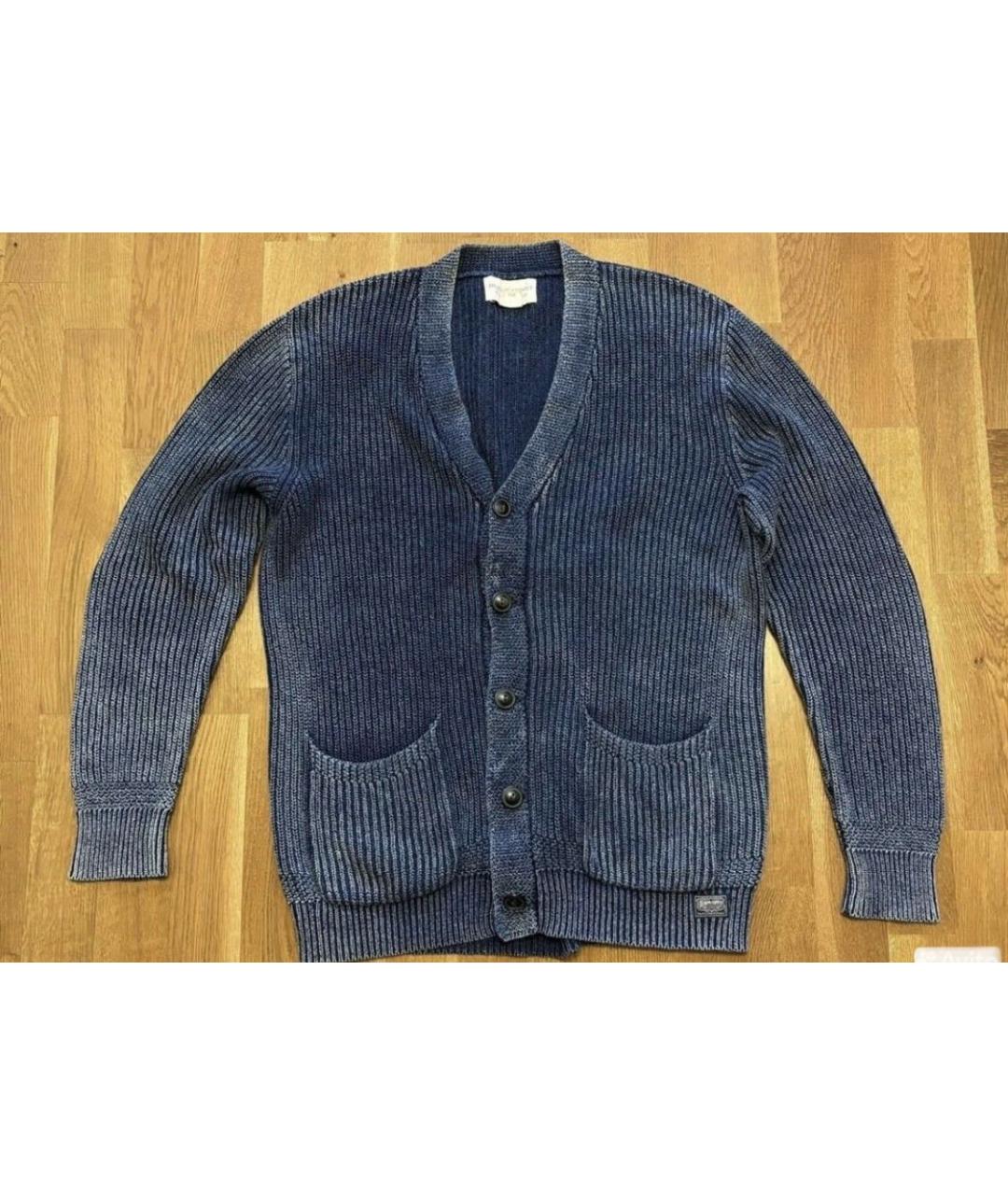 POLO RALPH LAUREN Темно-синий хлопковый кардиган, фото 9