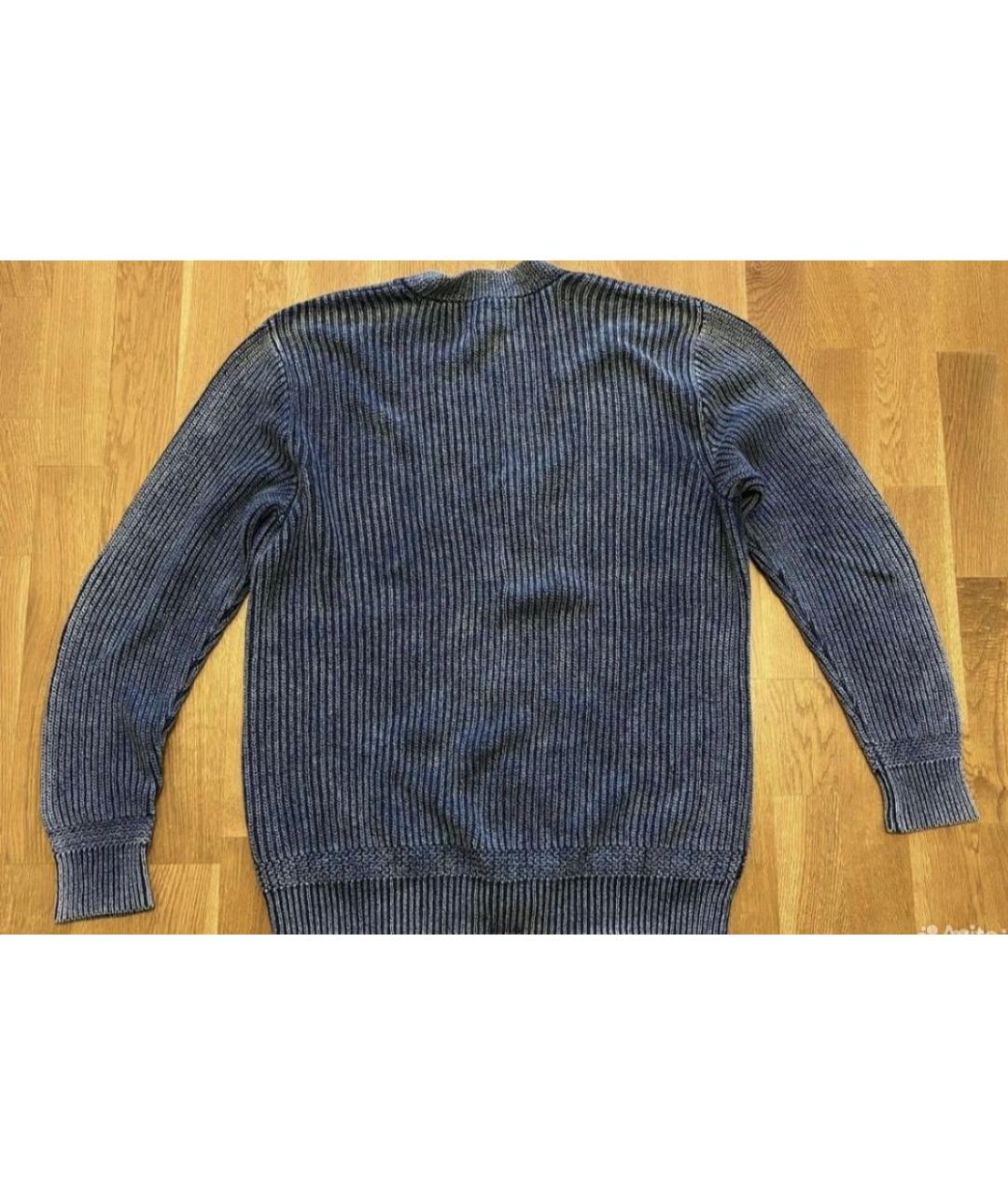 POLO RALPH LAUREN Темно-синий хлопковый кардиган, фото 2