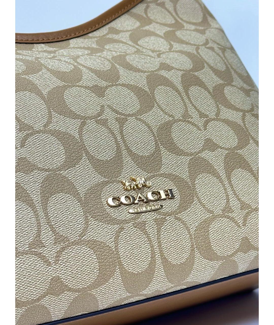 COACH Бежевая сумка тоут, фото 6
