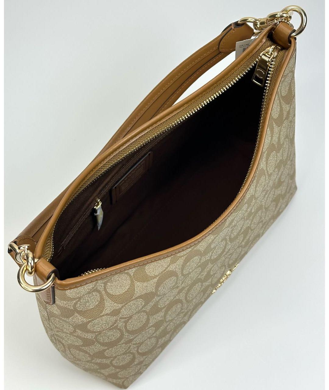 COACH Бежевая сумка тоут, фото 4