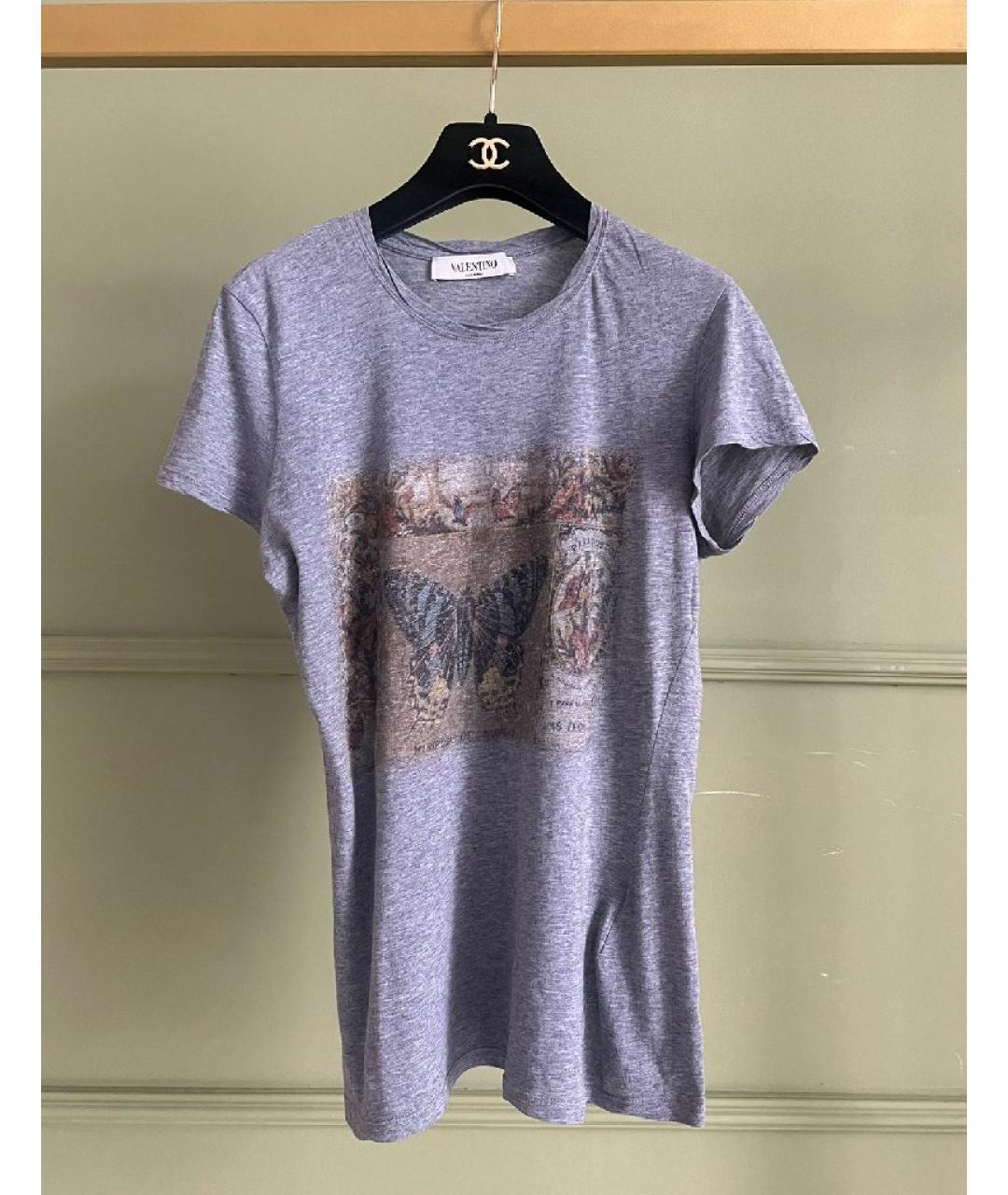 VALENTINO Серая футболка, фото 8