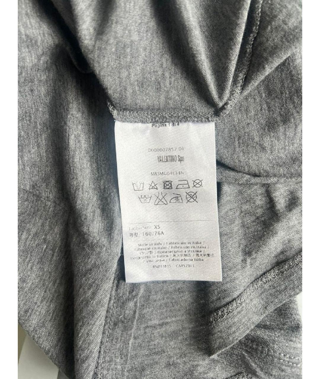 VALENTINO Серая футболка, фото 5