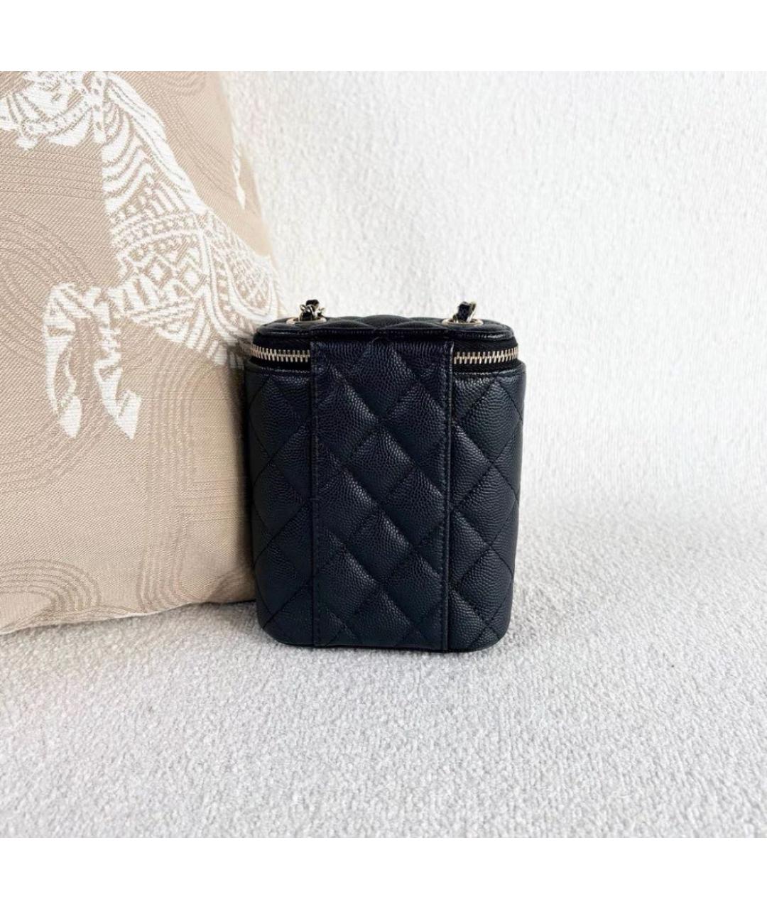 CHANEL Черная кожаная сумка через плечо, фото 2