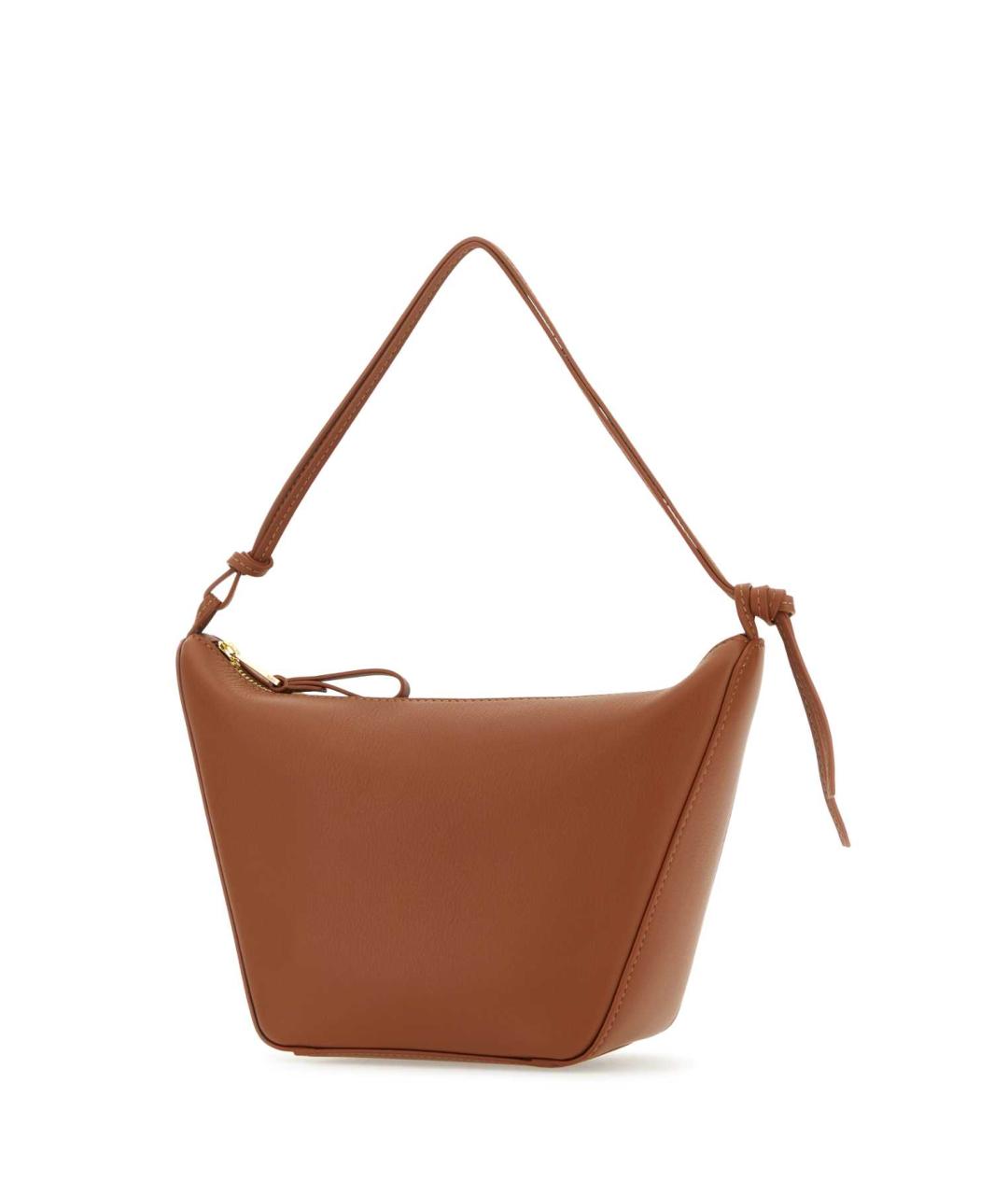 LOEWE Бежевая кожаная сумка с короткими ручками, фото 2