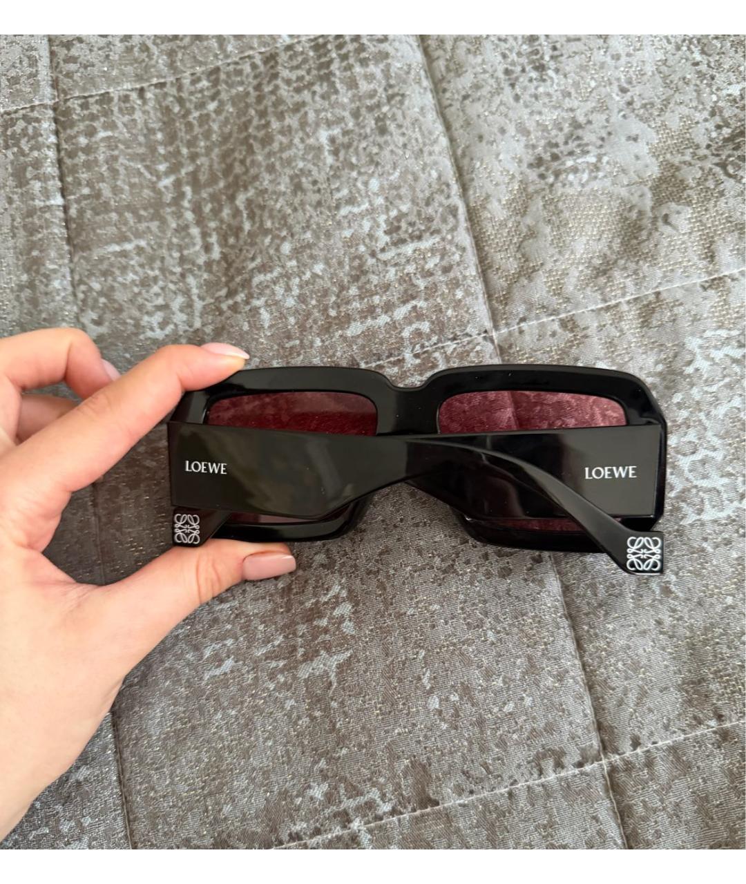 LOEWE Розовые пластиковые солнцезащитные очки, фото 3