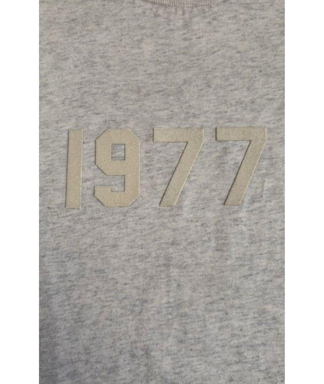 FEAR OF GOD ESSENTIALS Бежевая хлопковая футболка, фото 3