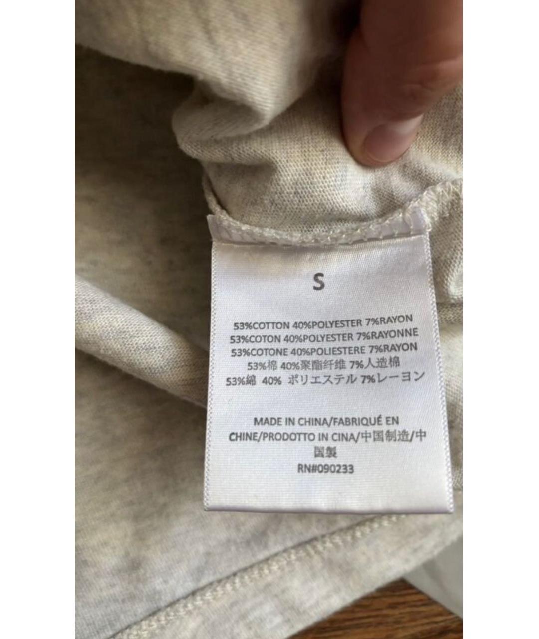 FEAR OF GOD ESSENTIALS Бежевая хлопковая футболка, фото 7