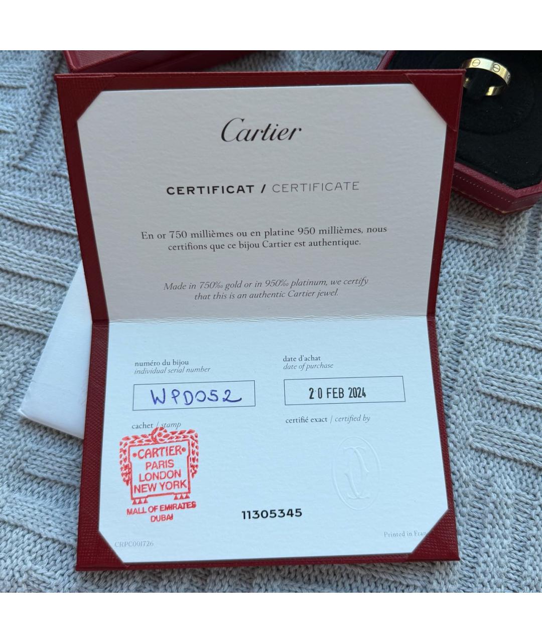 CARTIER Золотое кольцо из желтого золота, фото 4