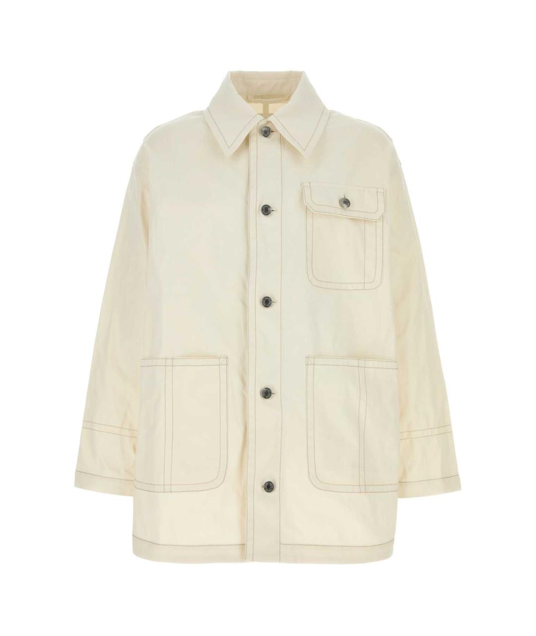 Ami Paris Белая хлопковая куртка, фото 1