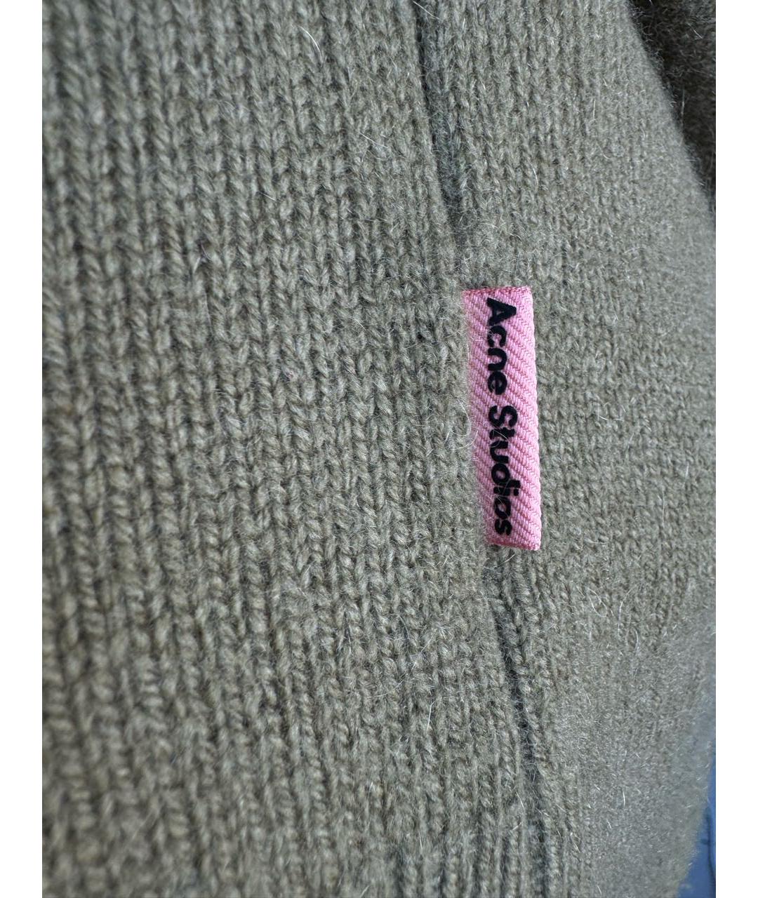 ACNE STUDIOS Хаки кашемировый джемпер / свитер, фото 4