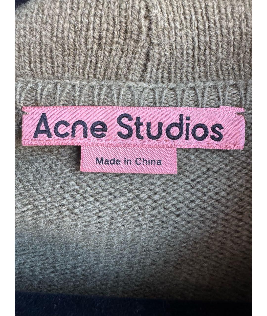 ACNE STUDIOS Хаки кашемировый джемпер / свитер, фото 6