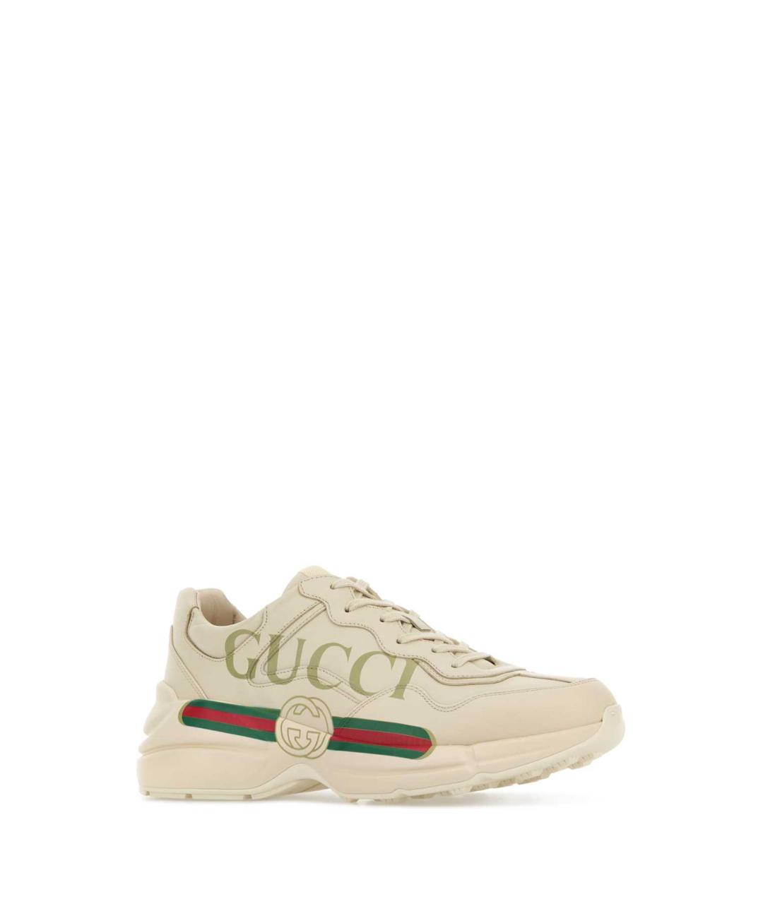 GUCCI Кожаные низкие кроссовки / кеды, фото 2