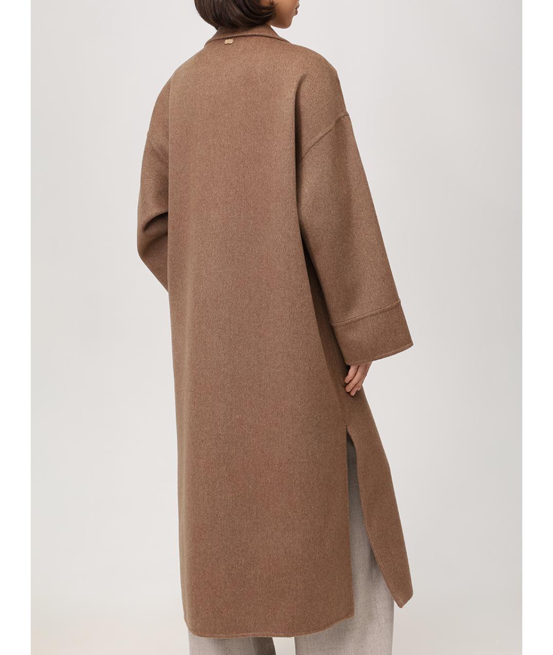 AGNONA Бежевое кашемировое пальто, фото 3