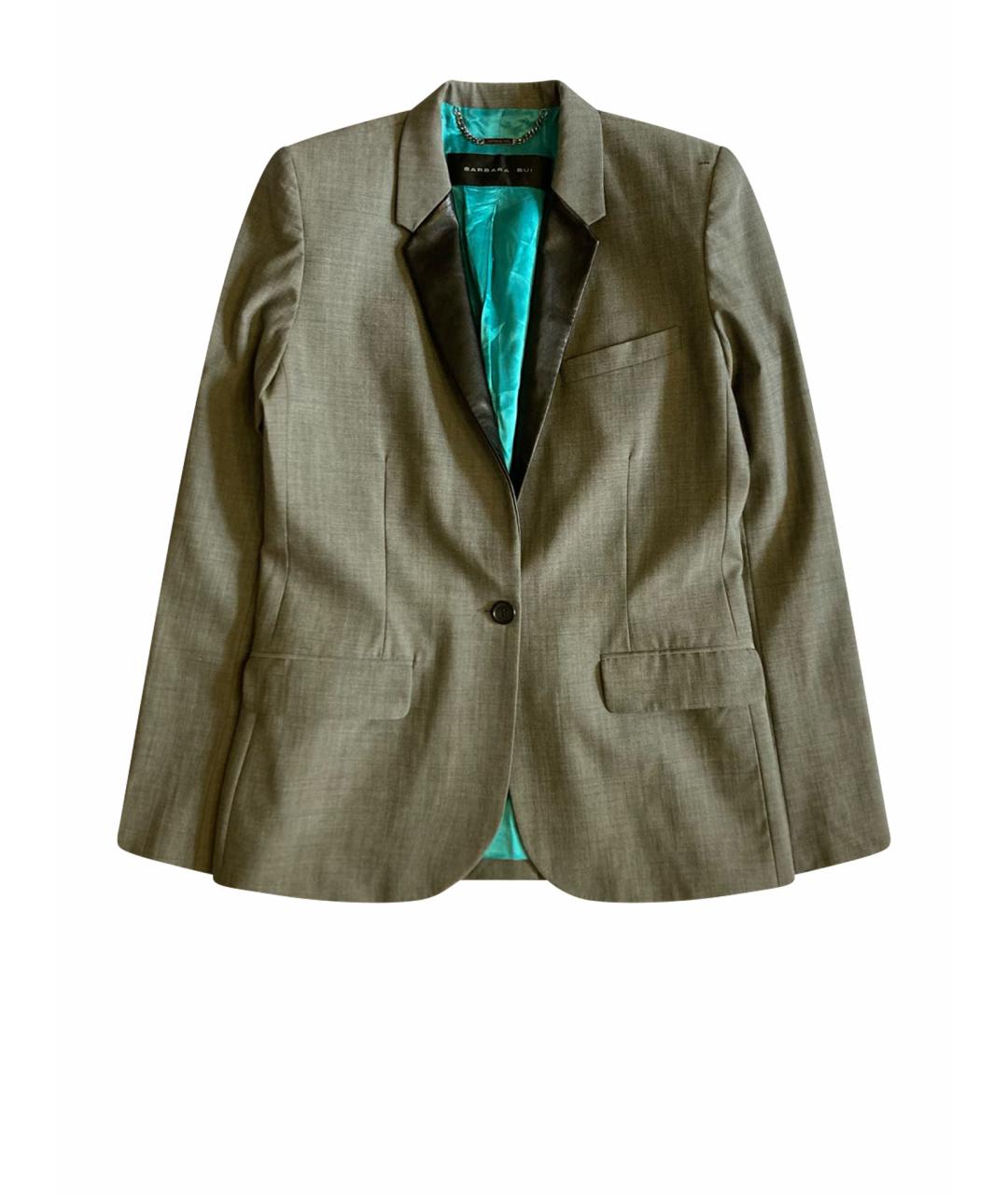 BARBARA BUI Серый шерстяной жакет/пиджак, фото 1