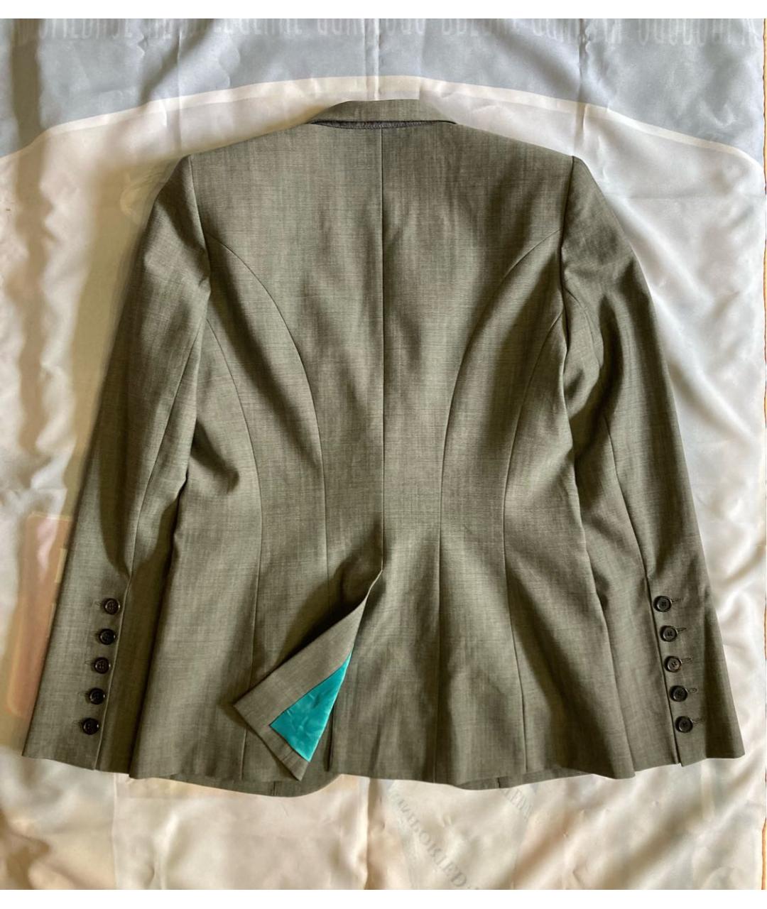 BARBARA BUI Серый шерстяной жакет/пиджак, фото 2