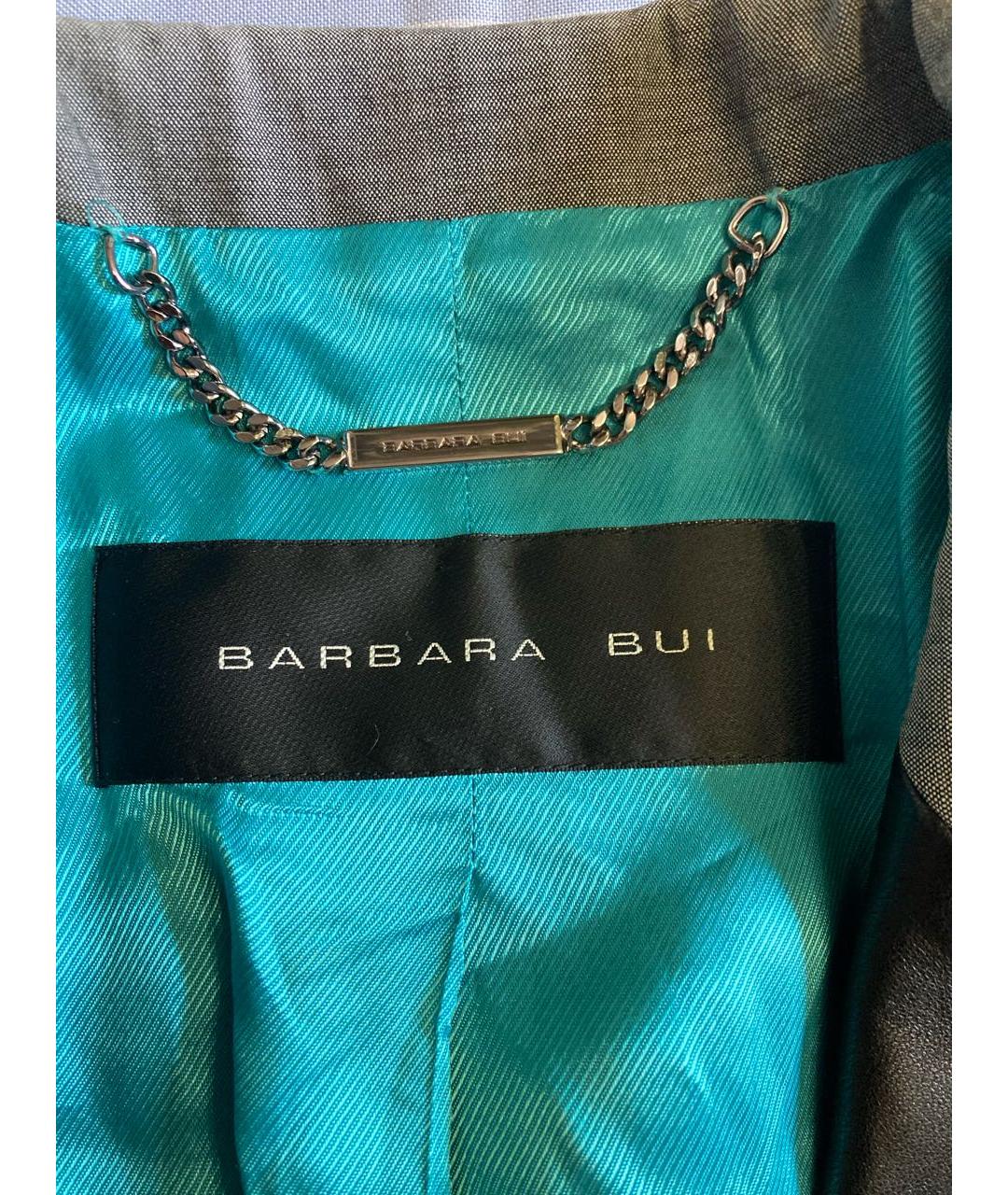 BARBARA BUI Серый шерстяной жакет/пиджак, фото 3