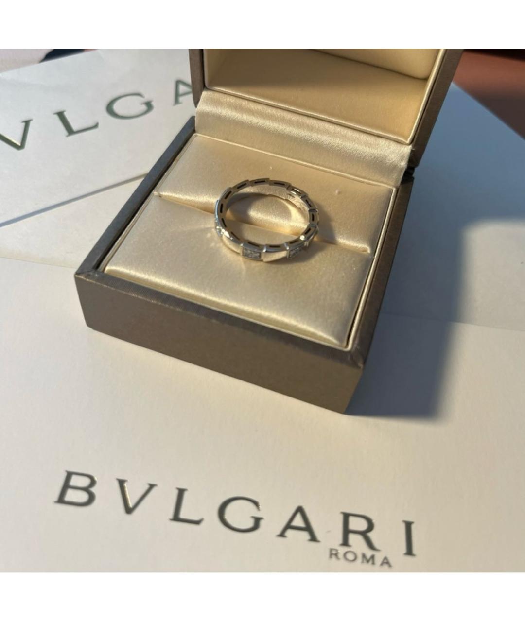 BVLGARI Серебряное кольцо из белого золота, фото 3