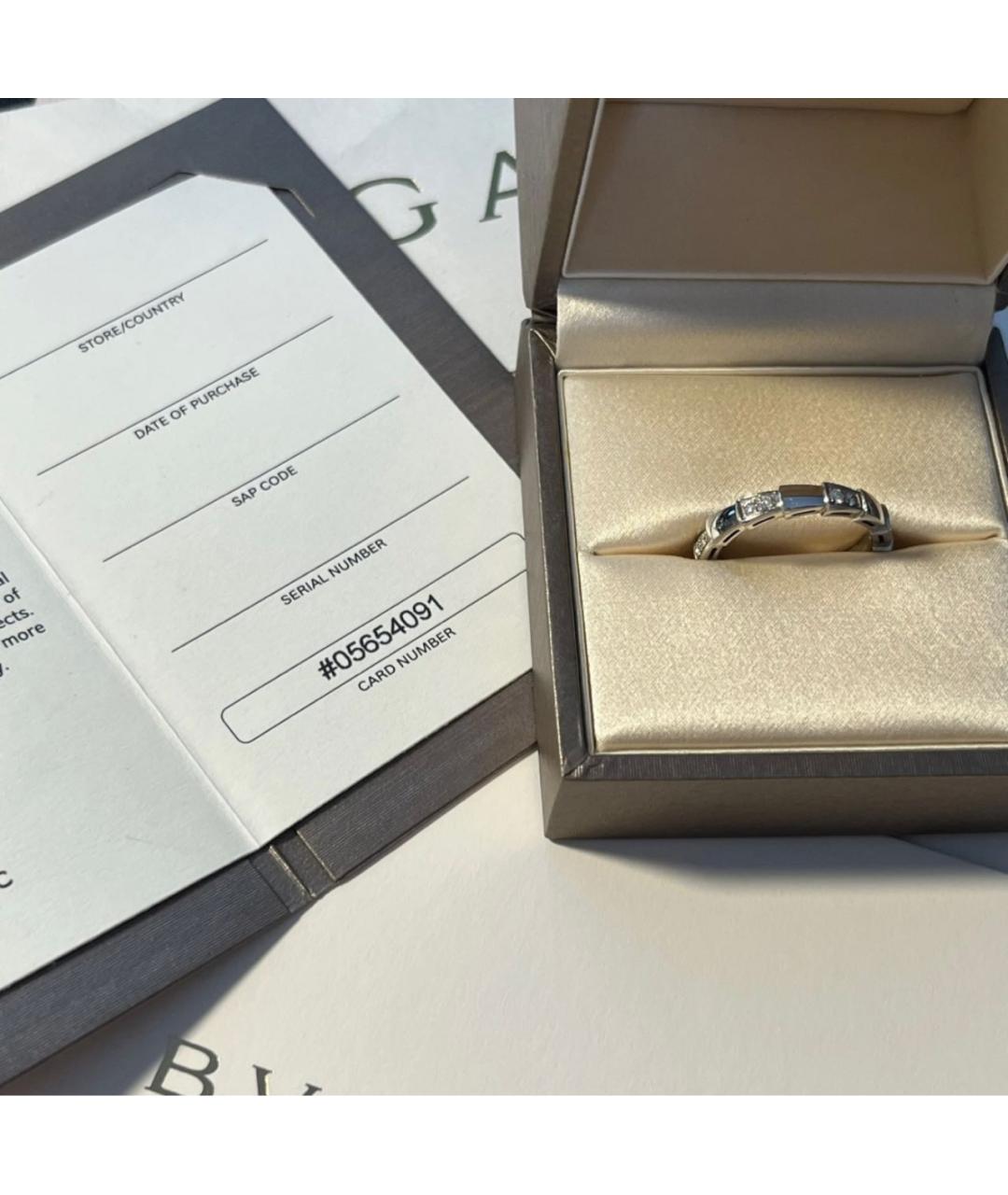 BVLGARI Серебряное кольцо из белого золота, фото 2