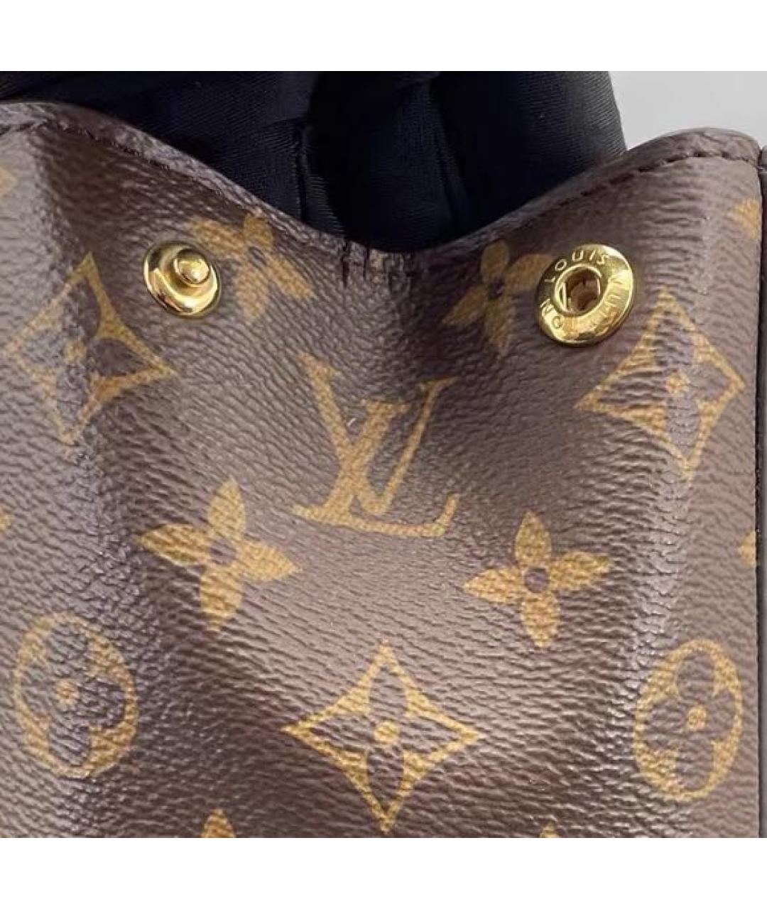 LOUIS VUITTON Коричневая кожаная сумка через плечо, фото 2