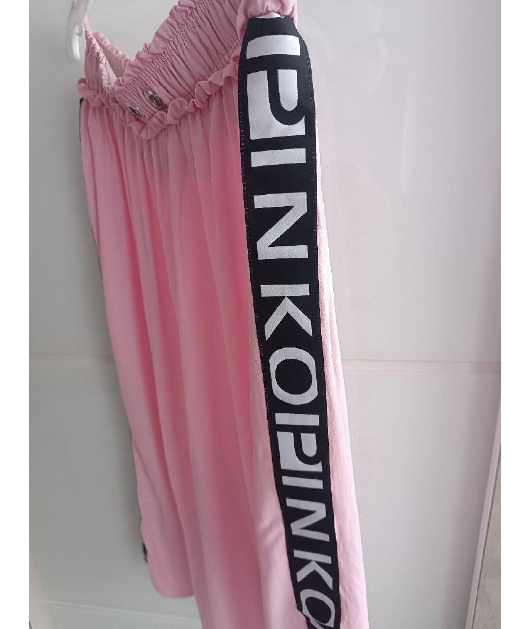 PINKO Розовая вискозная юбка миди, фото 3