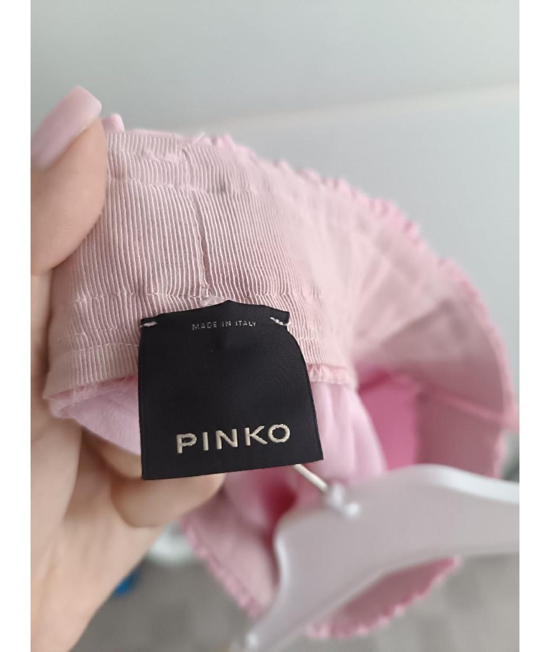 PINKO Розовая вискозная юбка миди, фото 4