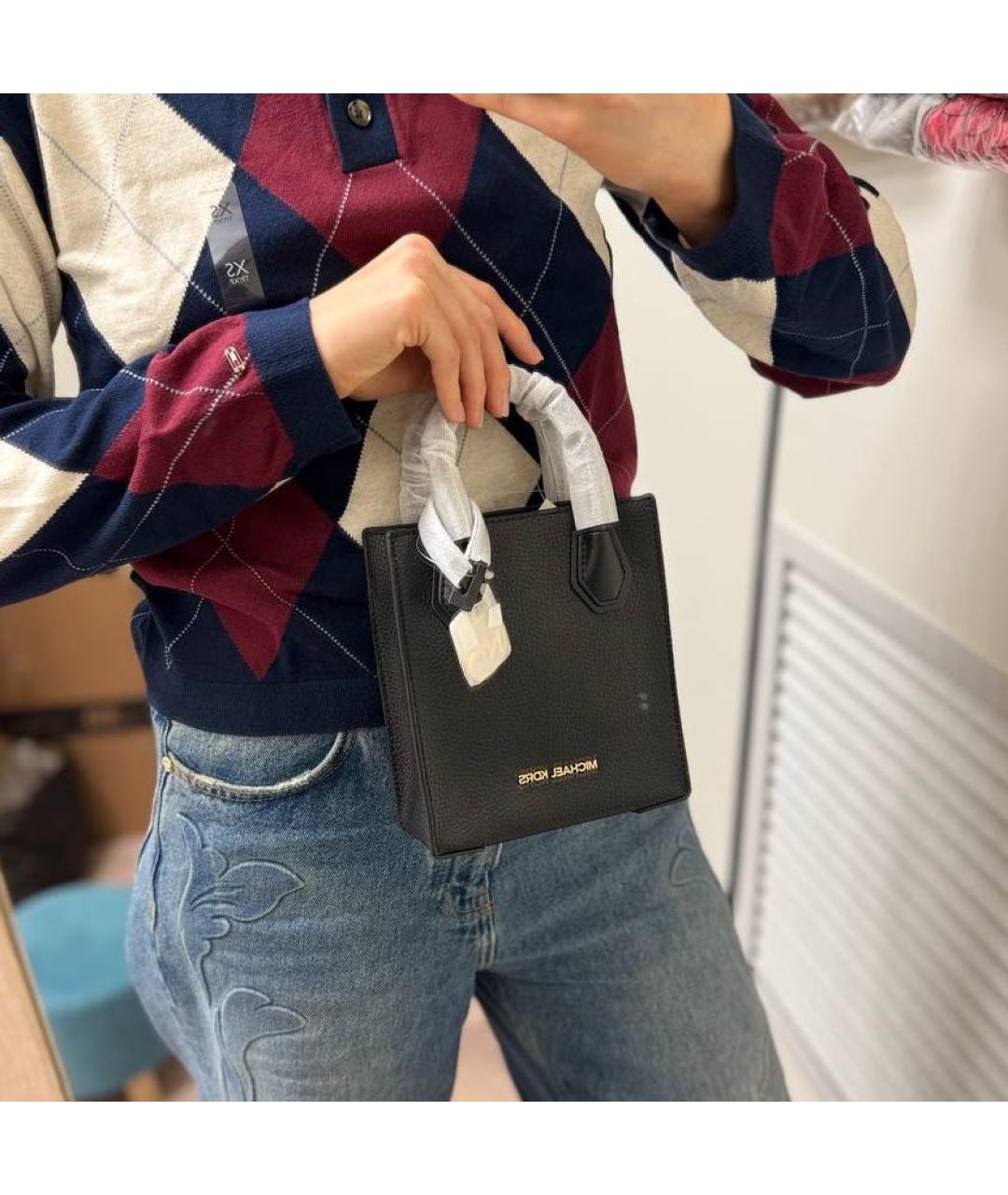 MICHAEL KORS Черная сумка через плечо, фото 2