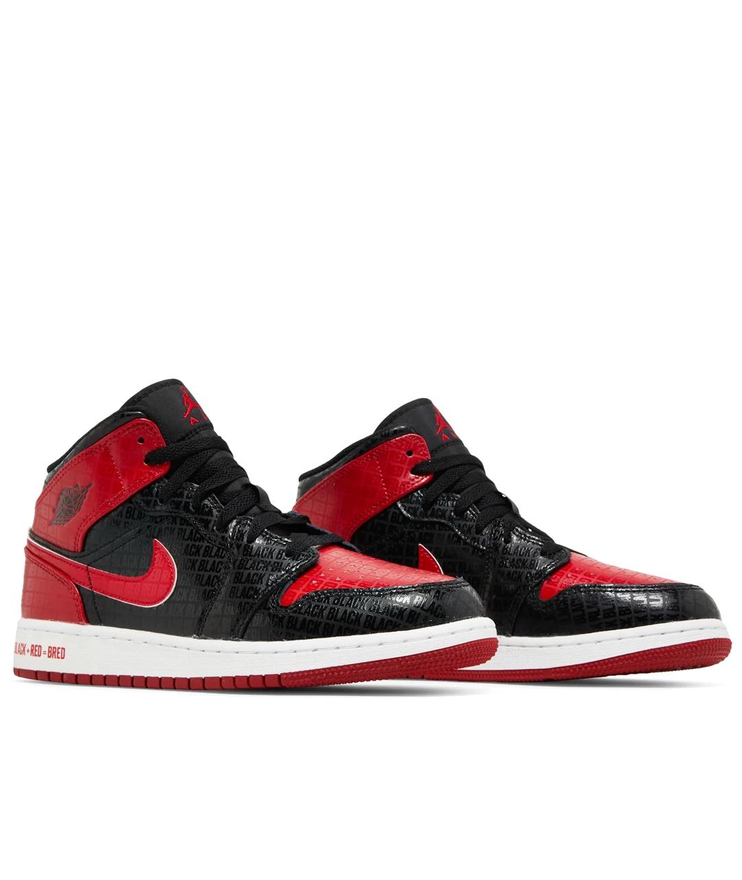 JORDAN Красные кроссовки из лакированной кожи, фото 2