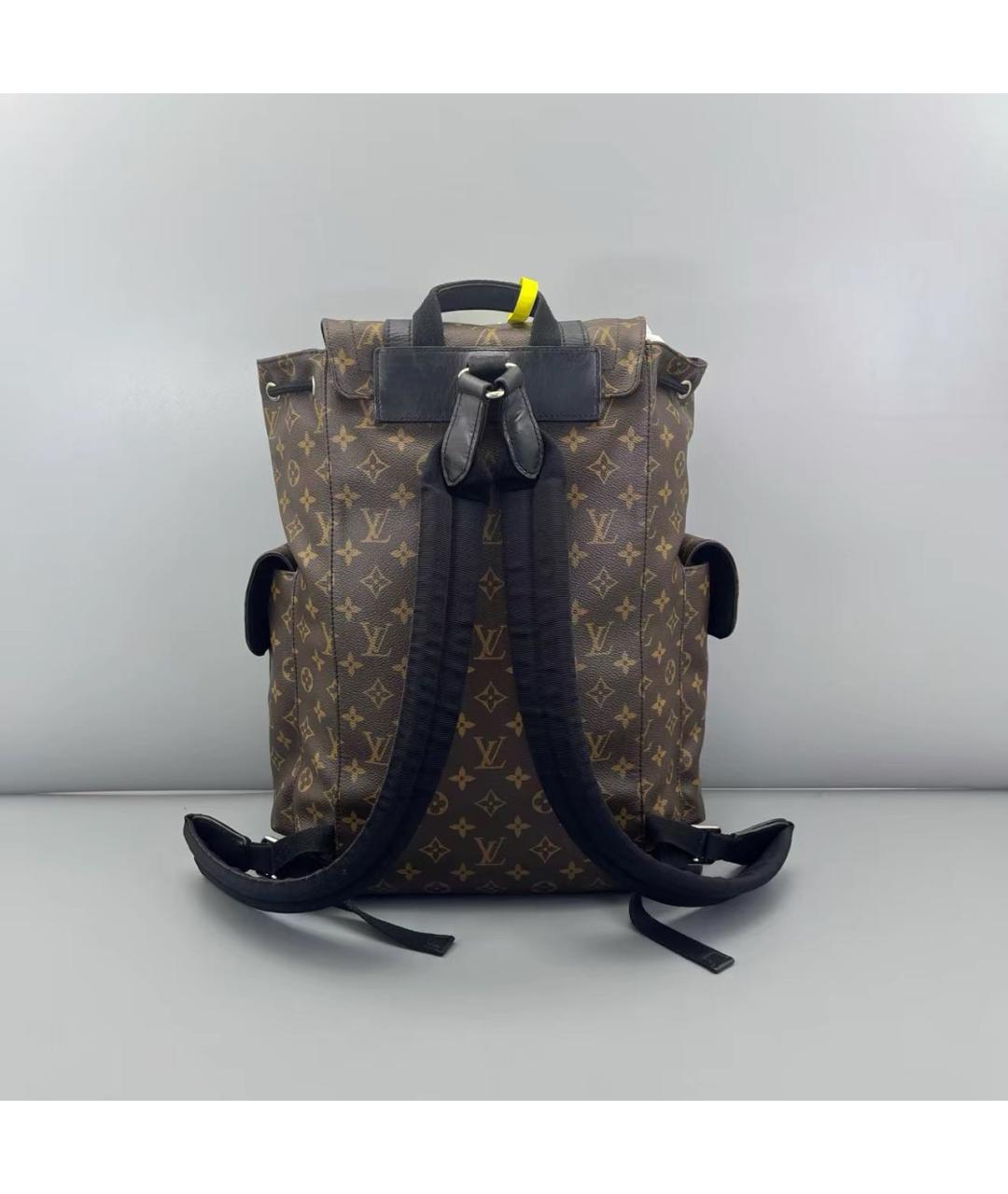 LOUIS VUITTON Коричневый кожаный рюкзак, фото 2