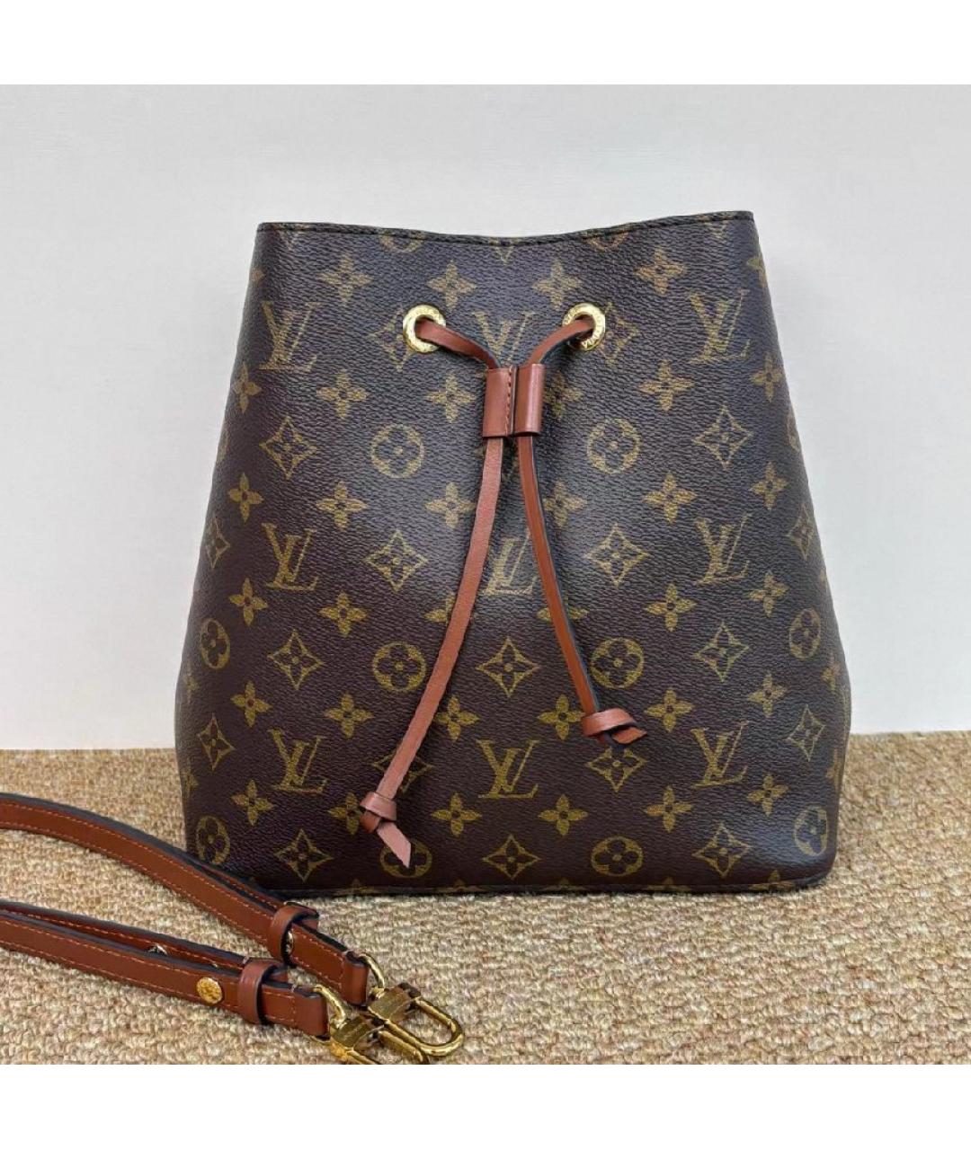 LOUIS VUITTON Коричневая сумка через плечо, фото 4